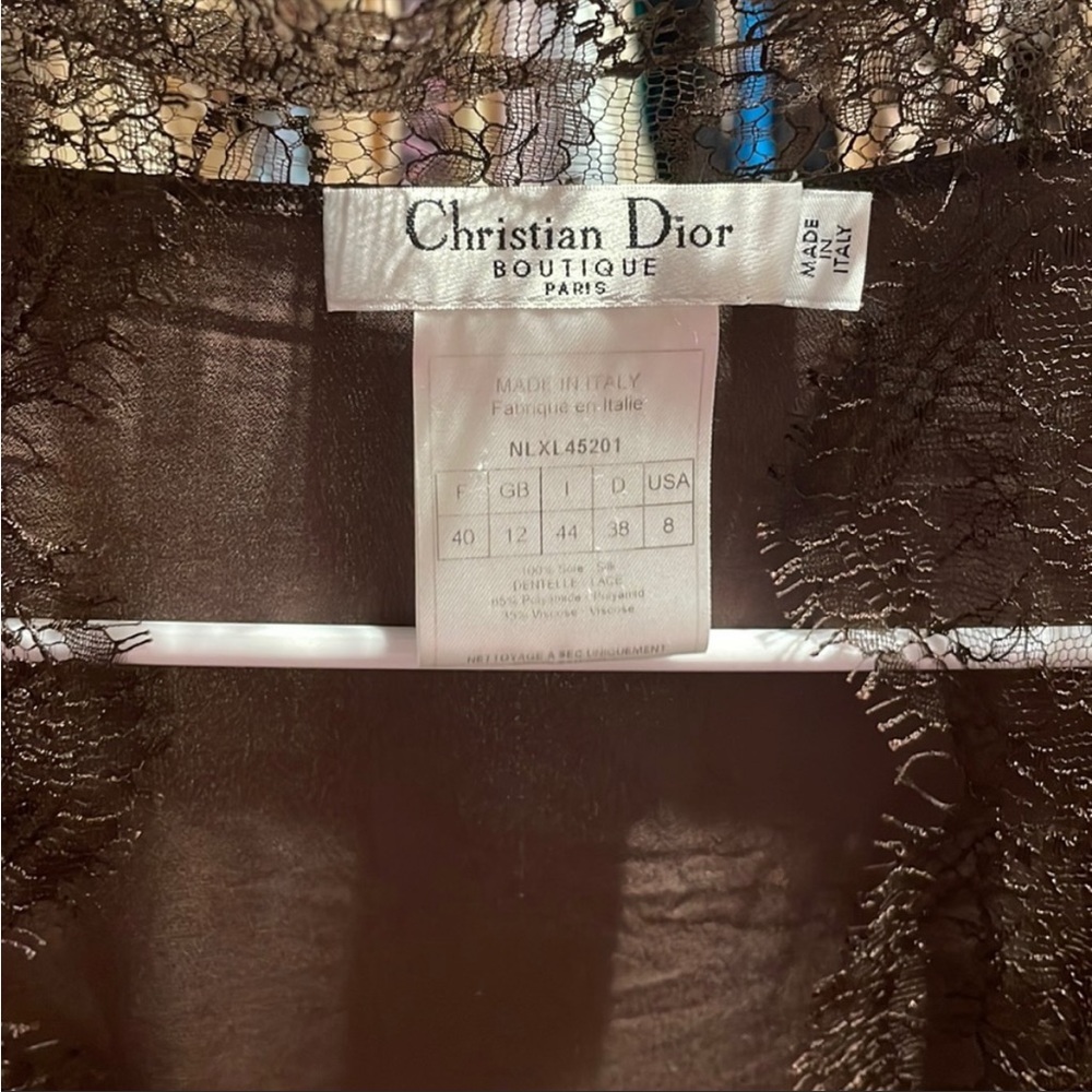 Dior Galliano boutique silk lace kimono 👘